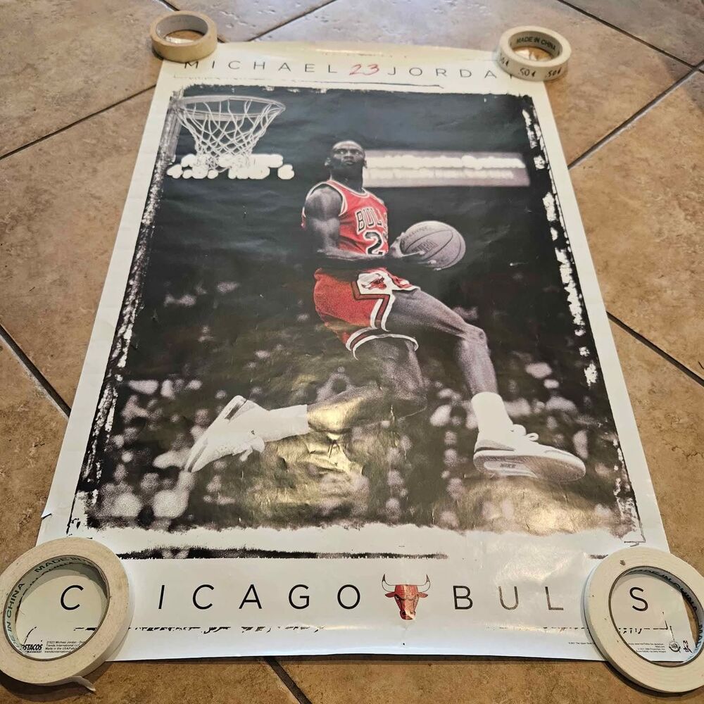Michael Jordan Chicago Bulls Poster 34" X 24"